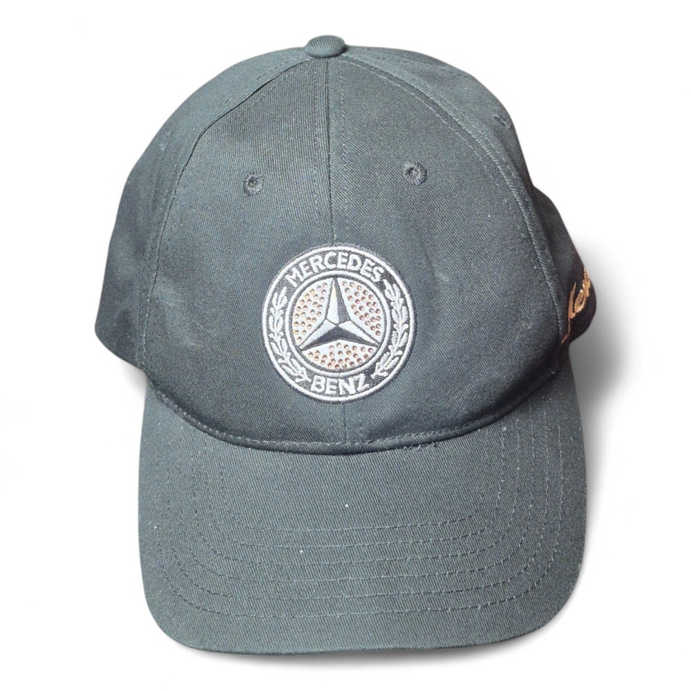 Mercedes Benz Unisex Hat Black Adjustable Baseball Cap Logo Strapback